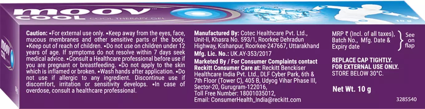 Moov/ Cool Therapy Gel(10gm)
