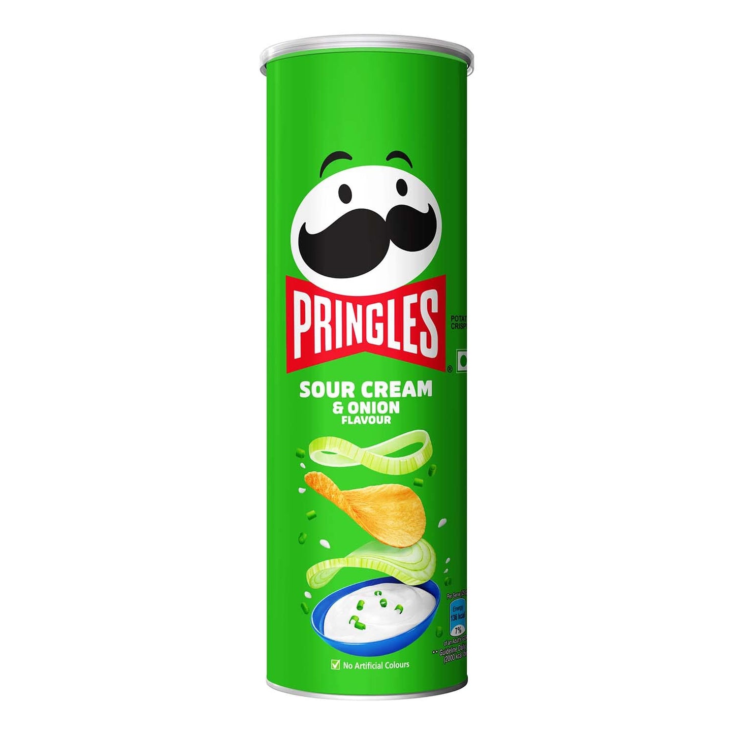 PRINGLES/ POTATO CHIPS/ SOUR CREAM & ONION FLAVOUR (107gm)