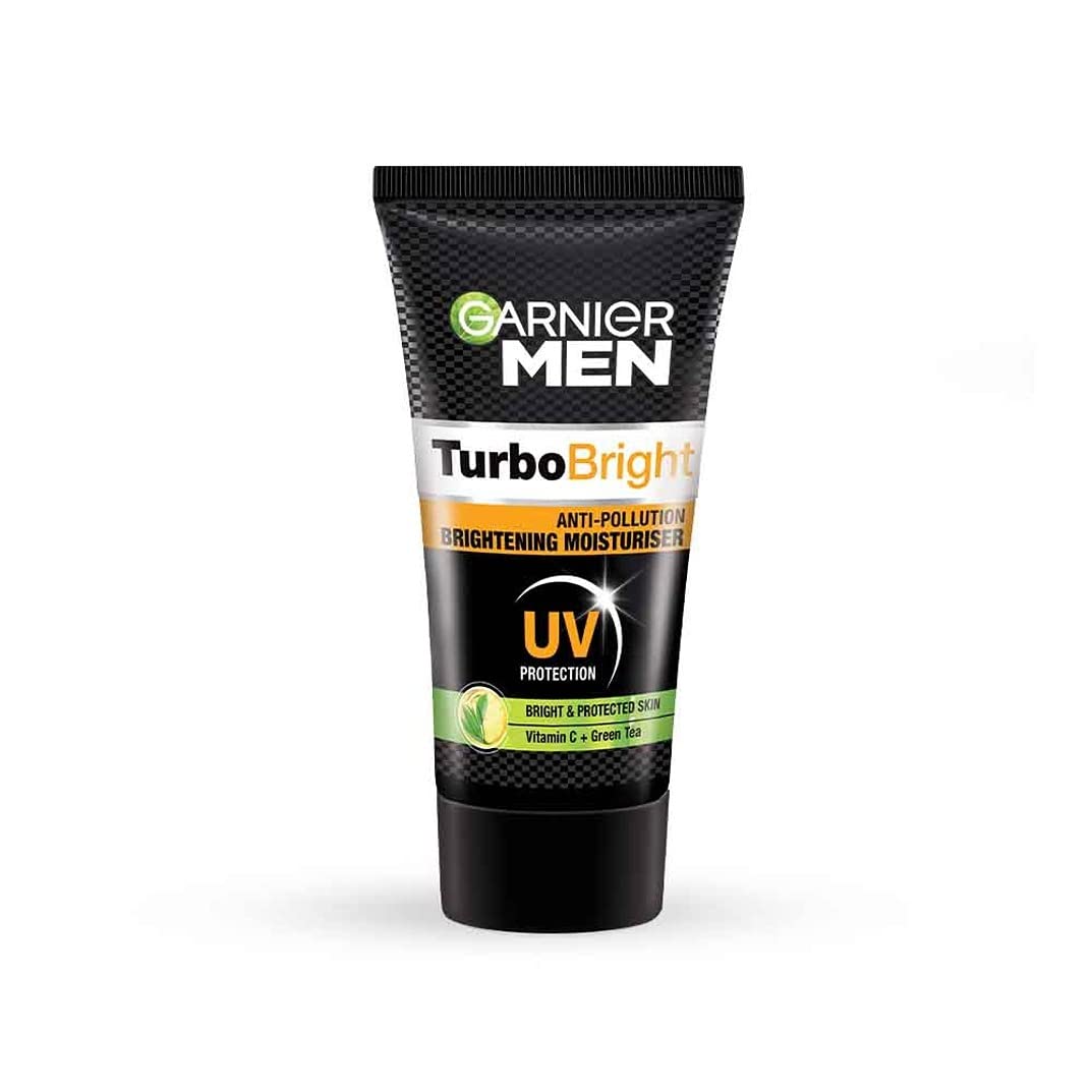 Garnier Men/ TurboBright/ Anti-Pollution Brightening Moisturiser With UV Protection (20gm)