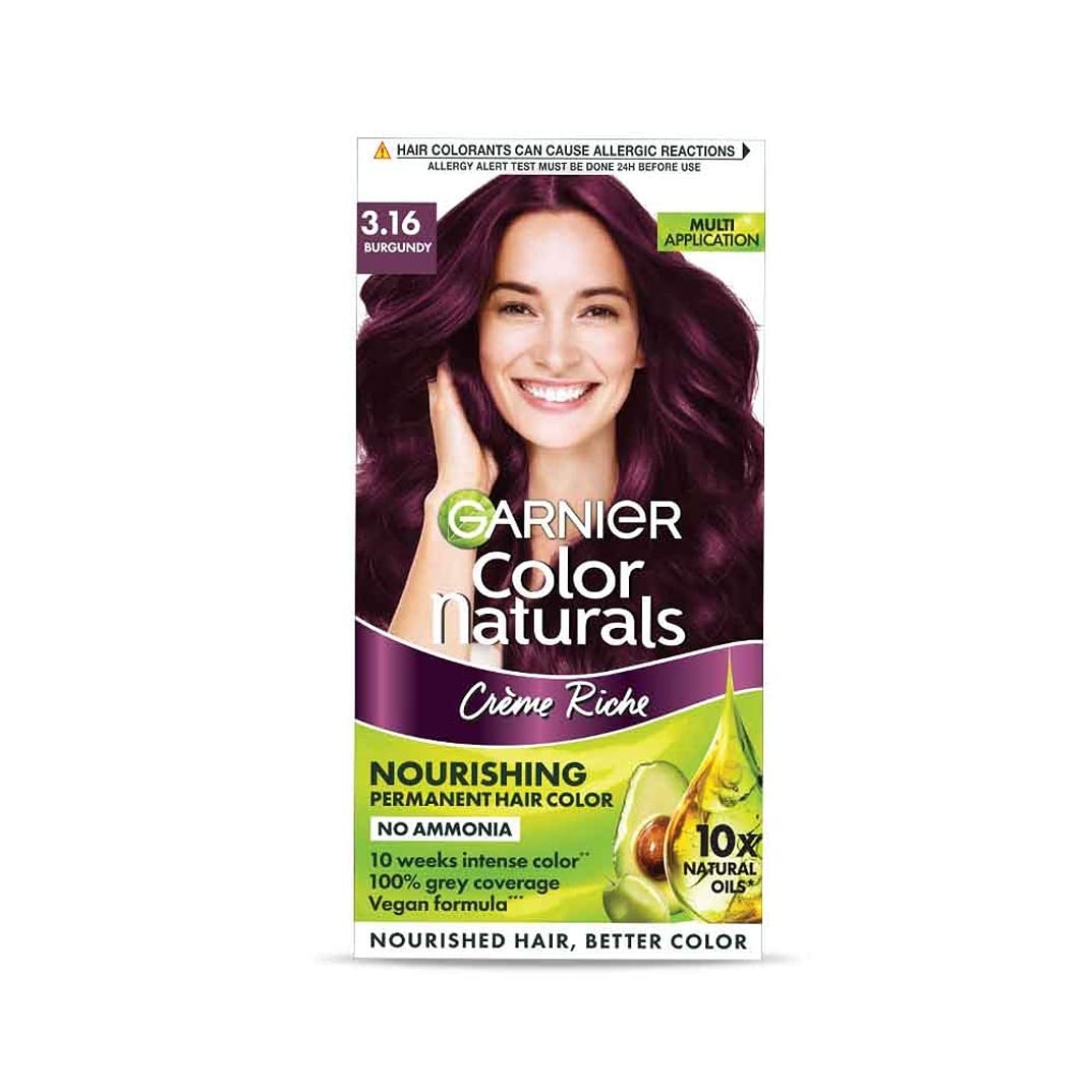 GARNIER COLOUR NATURAL CREME RICHE (3.16 BURGUNDY)(70ml+60gm)