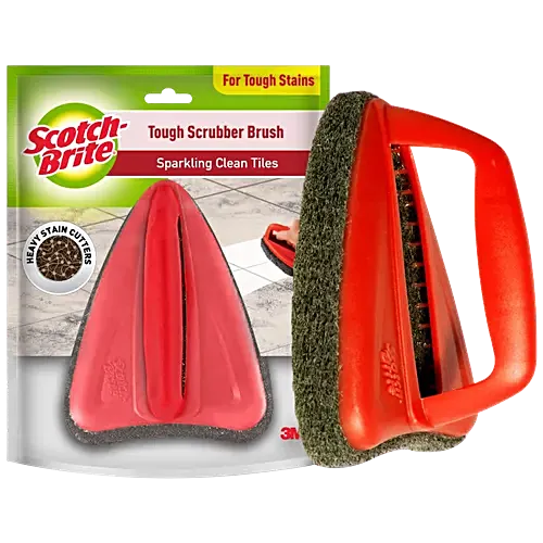 Scotch - Brite/ Tough Scrubber Brush (1n) For Saprkling Clean Tiles