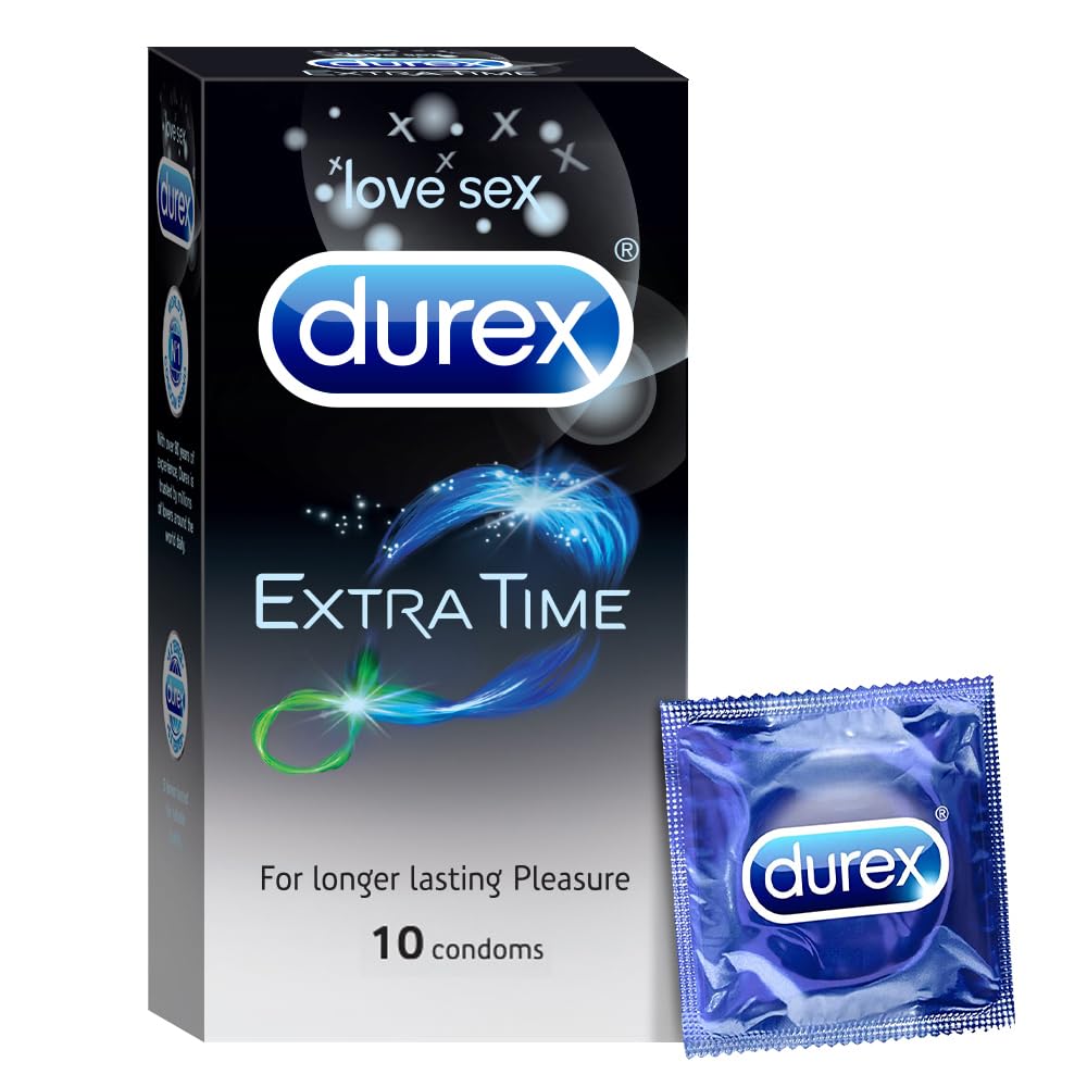 Durex/ Extra Time Condoms(10 N) - for Longer Lasting Pleasure