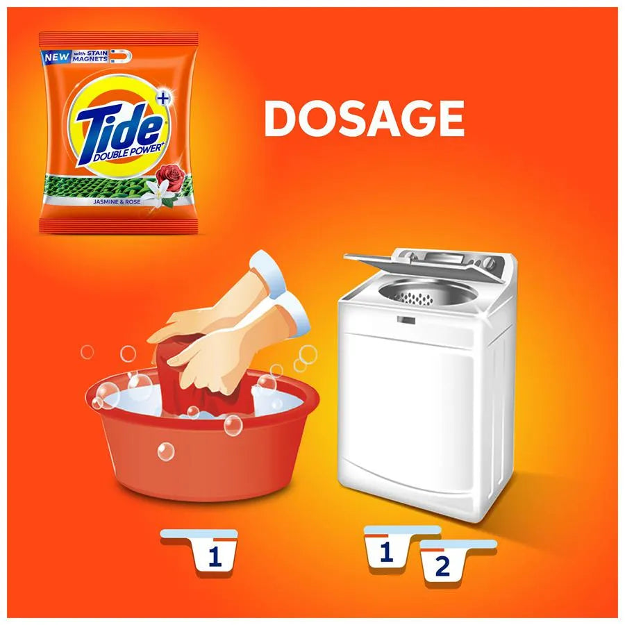 Tide/ Double Power+ Powder laundry Detergent/ Jasmine & Rose(4+1Kg)