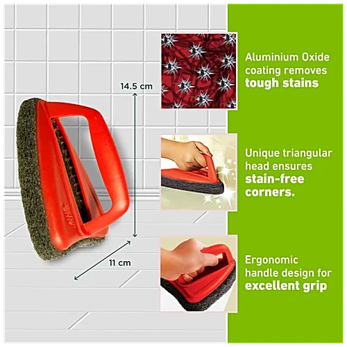 Scotch - Brite/ Tough Scrubber Brush (1n) For Saprkling Clean Tiles