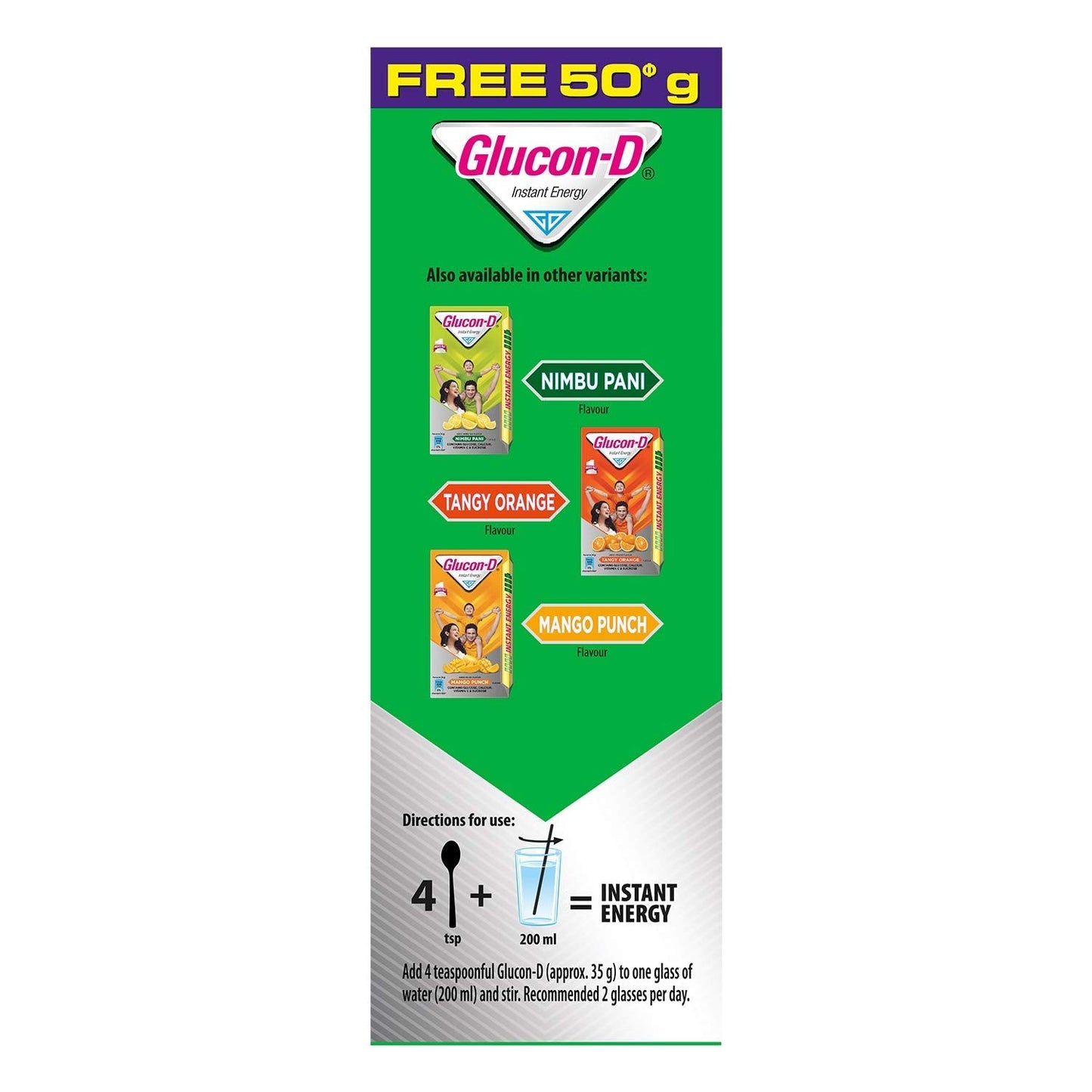 GLUCON-D INSTANT ENERGY REGULAR (450gm+50gm)