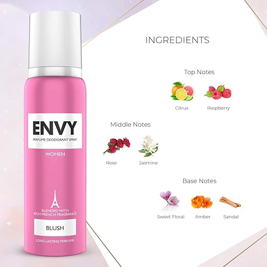 Envy/ Perfume Deodorant Spray Blush(120ml)