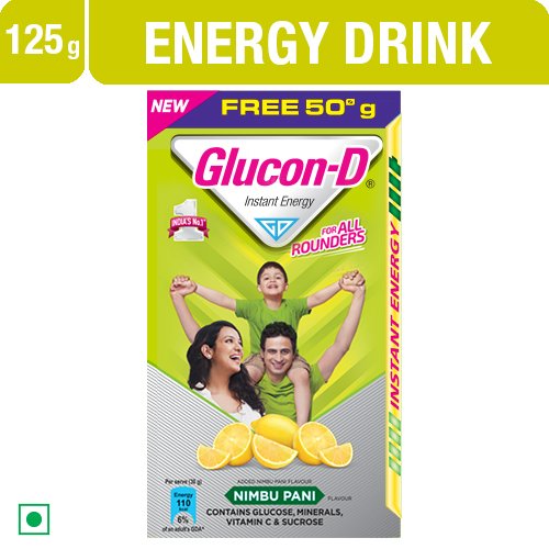 GLUCON-D INSTANT ENERGY NIMBU PANI(75gm+50gm)