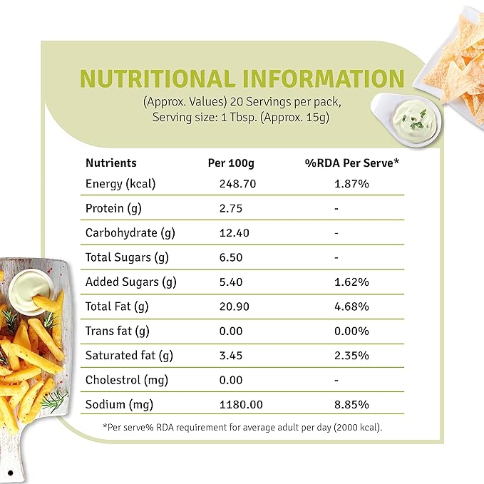 Veeba/ Select Mint Mayonnaise Dressing Dizzle Dip (300gm)