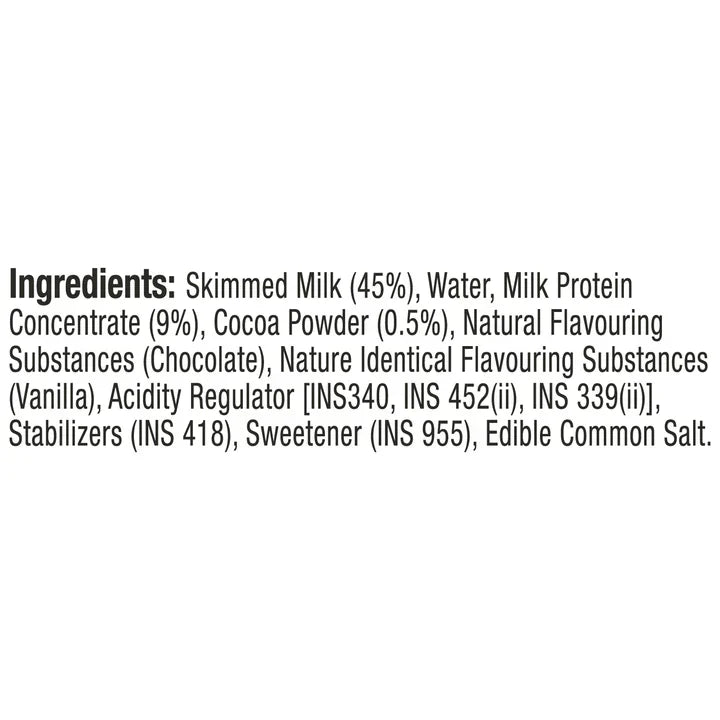 Epigamia/ Turbo 25gm Protein Milkshake - Chocolate(250ml) Zero Added Sugar