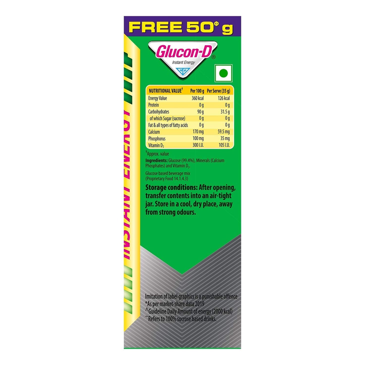 GLUCON-D INSTANT ENERGY REGULAR (450gm+50gm)