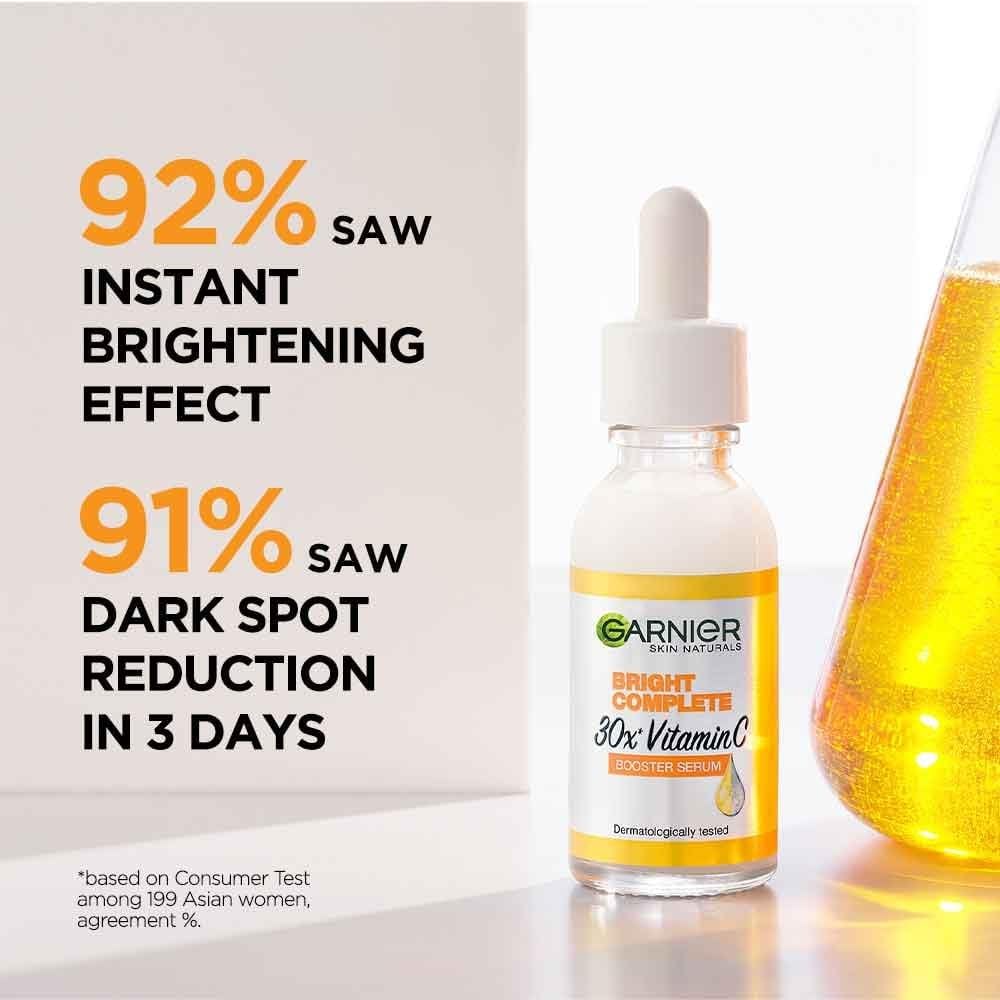 Garnier/ Vitamin-C Serum(15ml) Free Facewash Worth Rs.125