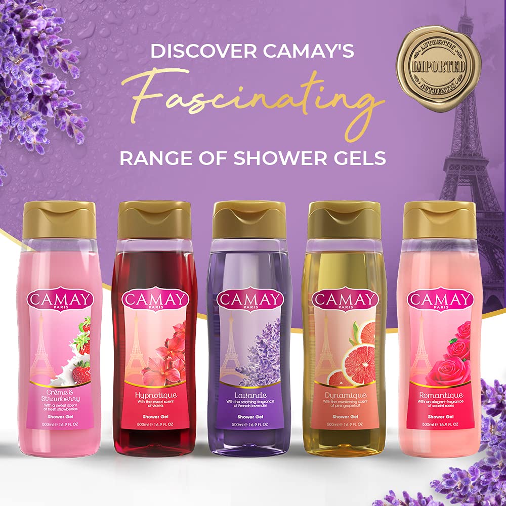 CAMAY PARIS LAVANDE SHOWER GEL (with the soothing fragrance of french lavender)(500ml)