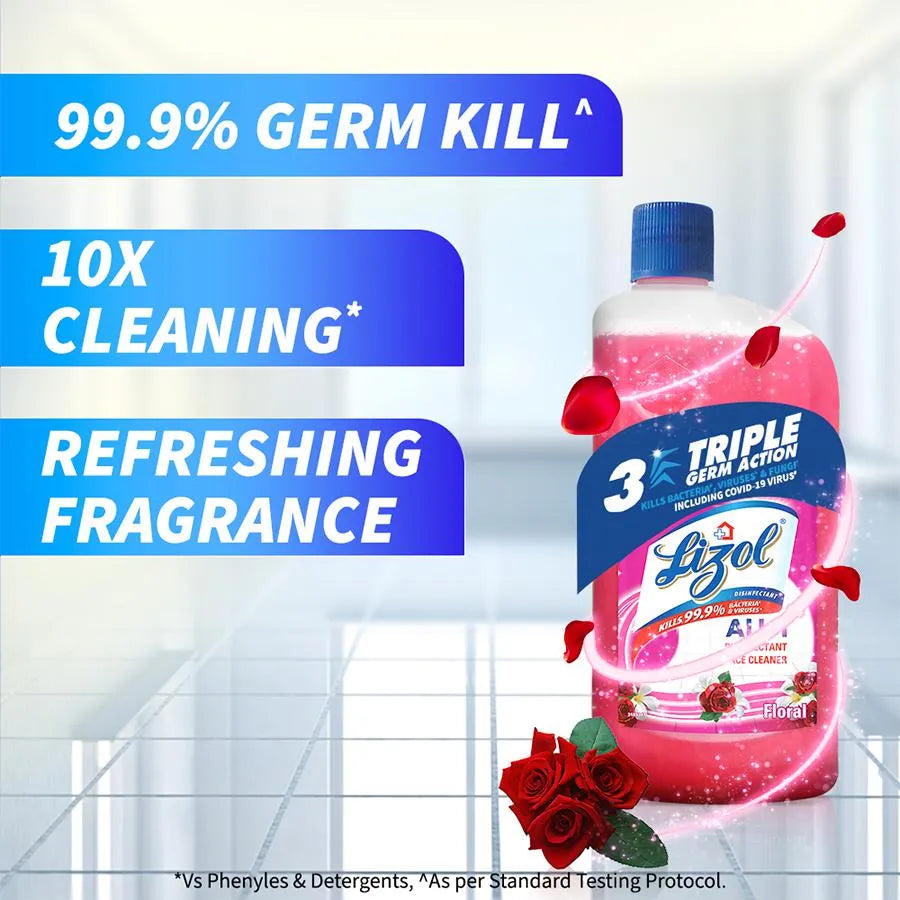 LIZOL DISINFECTANT SURFACE CLEANER FLORAL (975ml)
