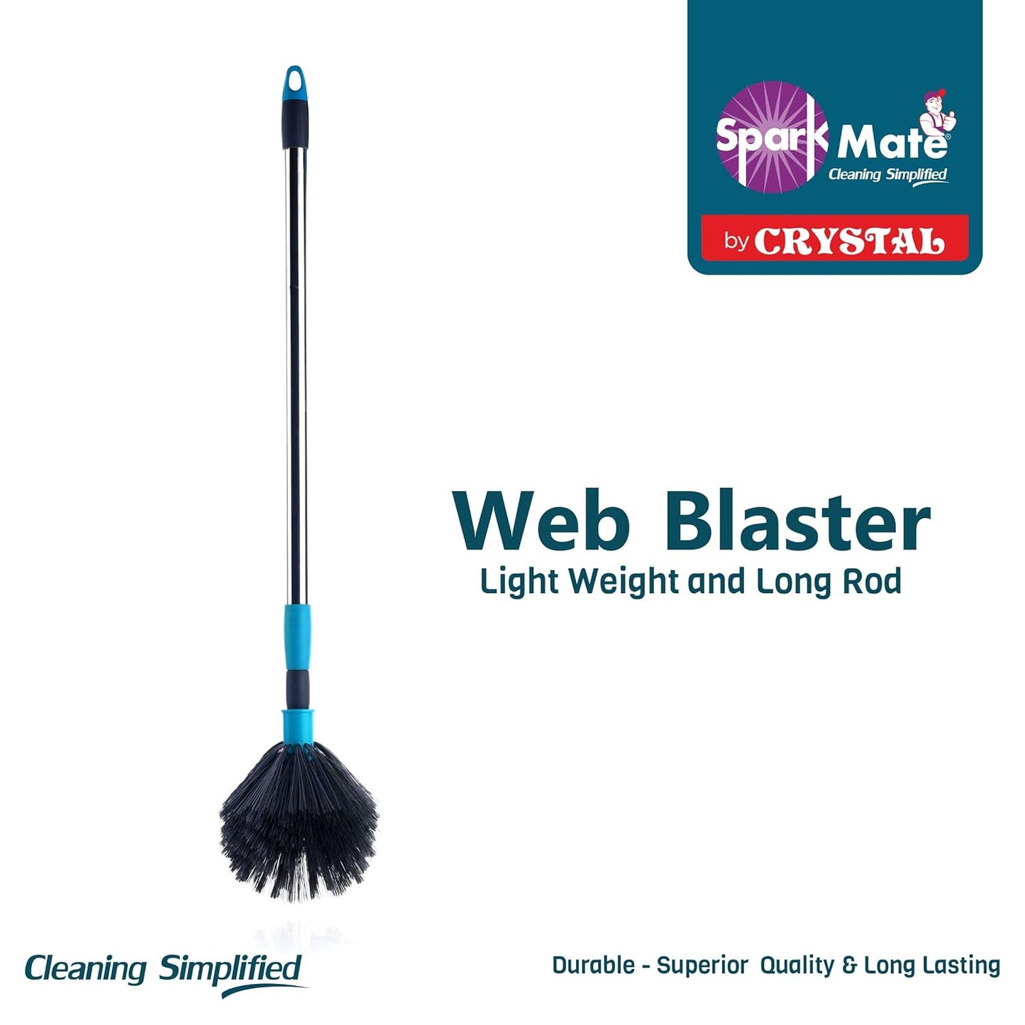 Spark Mate/ Web Blasted (1n) - by Crystal with Extendable Stainless Steel Handle