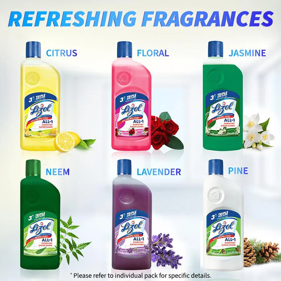 LIZOL DISINFECTANT SURFACE CLEANER FLORAL (975ml)