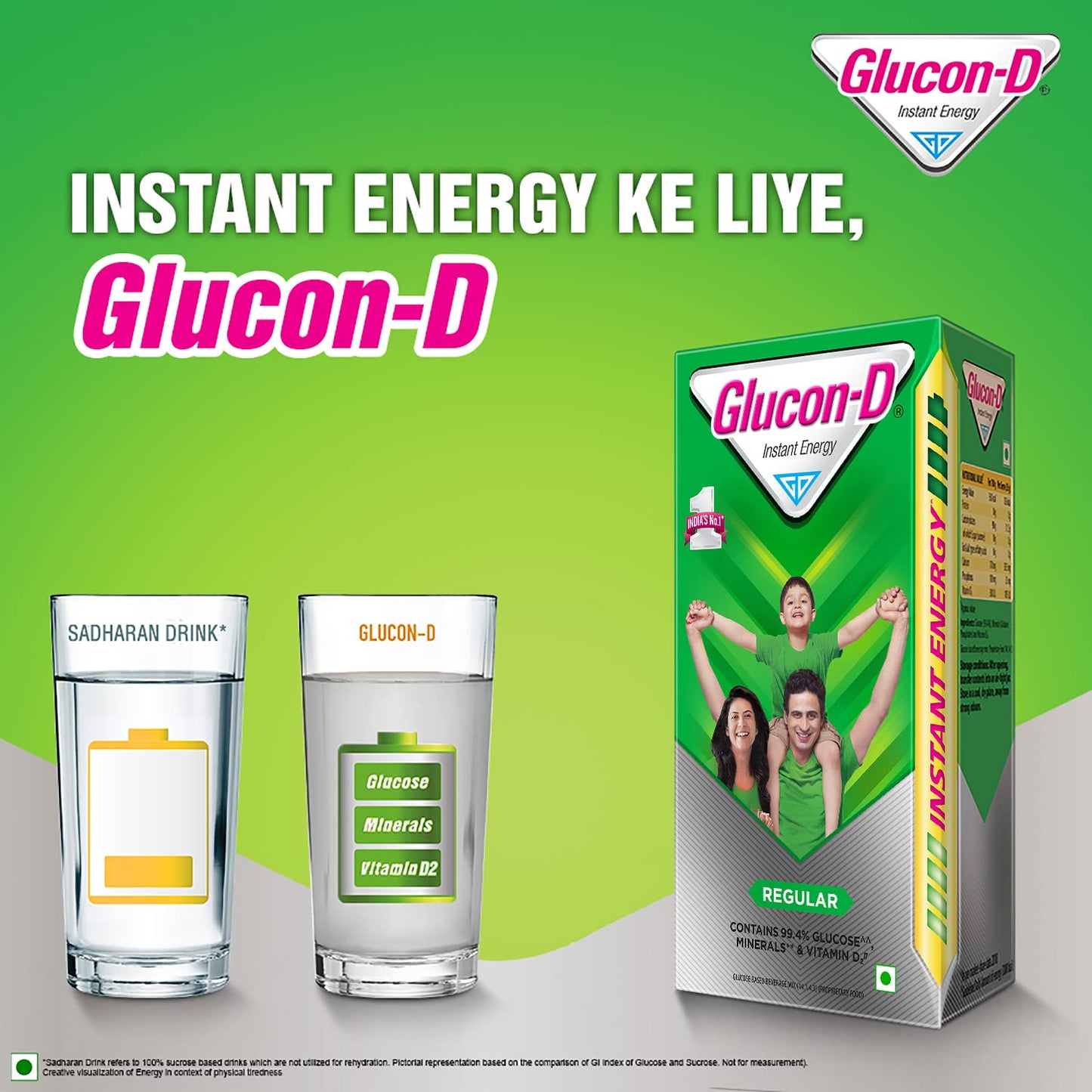 GLUCON-D INSTANT ENERGY REGULAR (450gm+50gm)