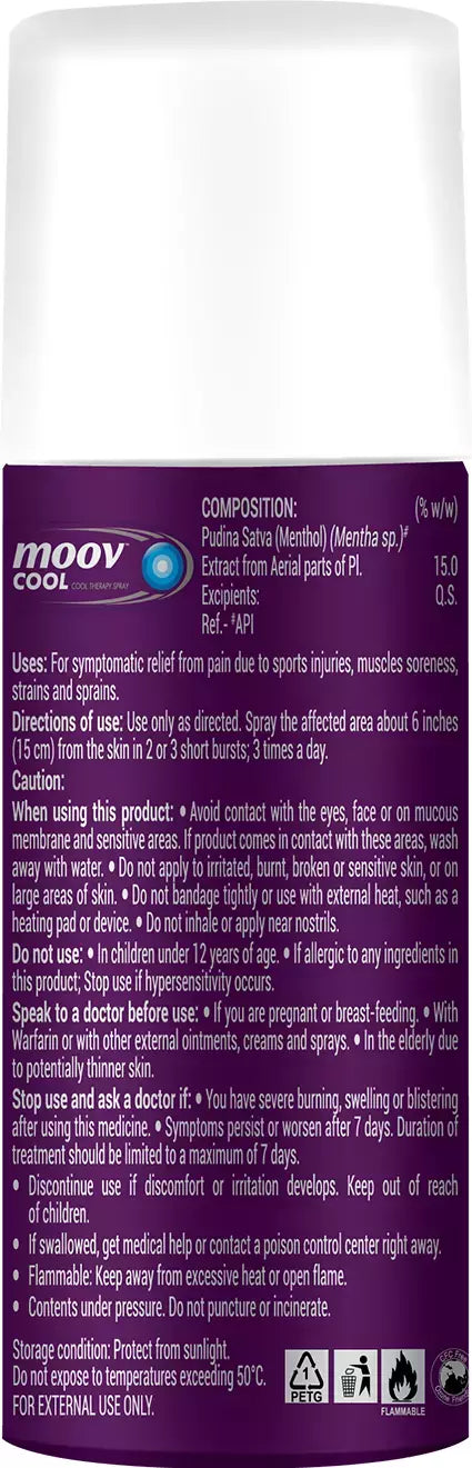 Moov/ Cool Therapy Spray(15gm)