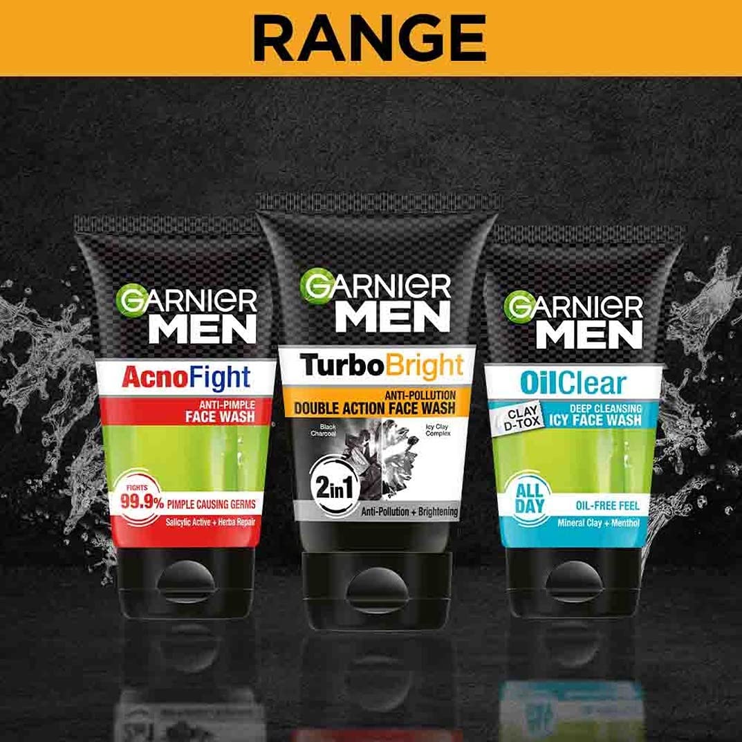 Garnier Men/ TurboBright/ Anti-Pollution Brightening Moisturiser With UV Protection (20gm)