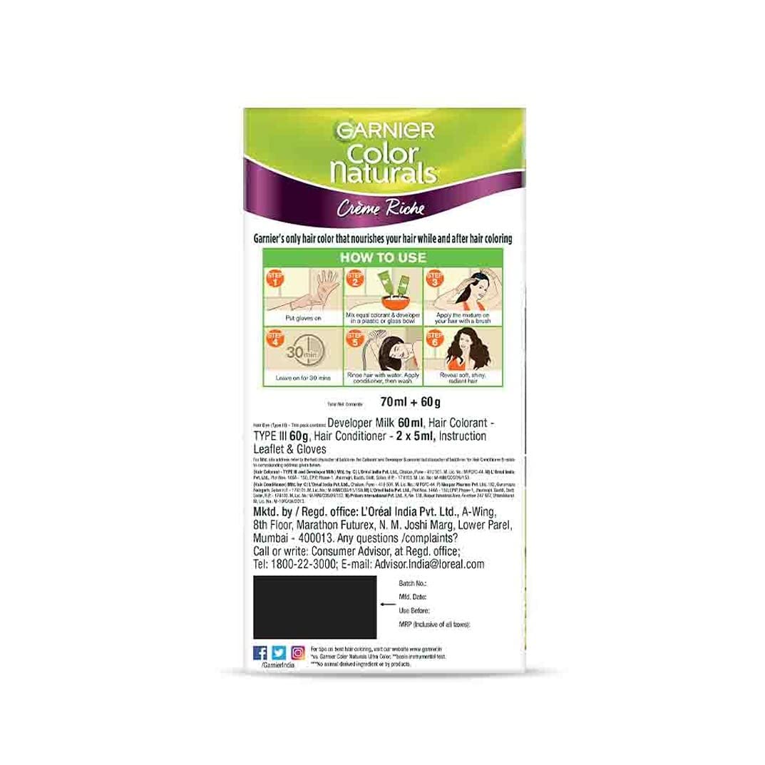 GARNIER COLOUR NATURAL CREME RICHE (3.16 BURGUNDY)(70ml+60gm)