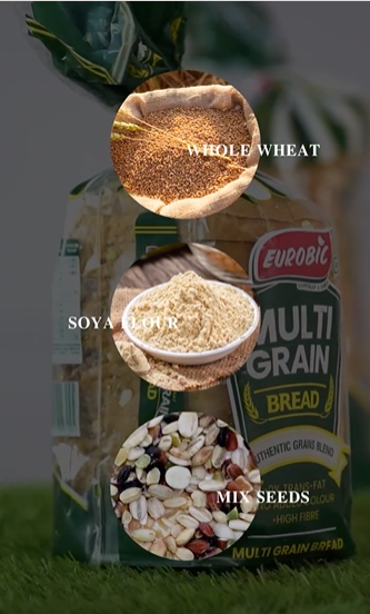 Eurobic/ Multi Grain Bread(400gm) - Authentic Grains Blend