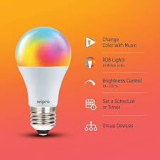 wipro garnet 9w smart bulb