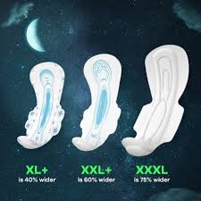 WHISPER THICK BINDAZZZ NIGHTS SANITARY PADS XxxL (4 PADS)