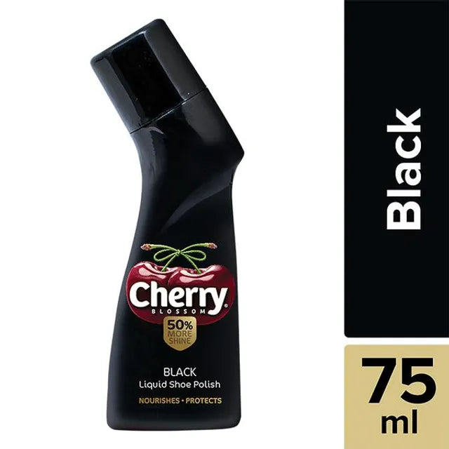 CHERRY BLOSSOM BLACKLIQUID SHOE POLISH (75ml)