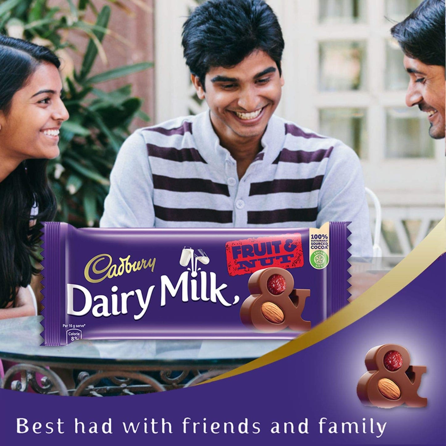 CADBURY DAIRY MILK FRUIT & NUT CHOCOLATE (36gm)