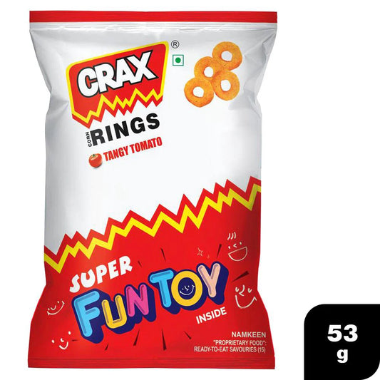 Crax/ Corn Rings -Tangy Tomato(52gm)(Super Toy Inside)