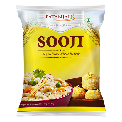 Patanjali/ Sooji(500gm) - Made From Whole Wheat