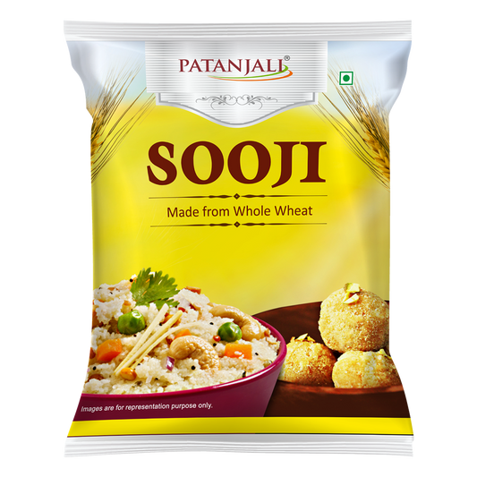 Patanjali/ Sooji(500gm) - Made From Whole Wheat