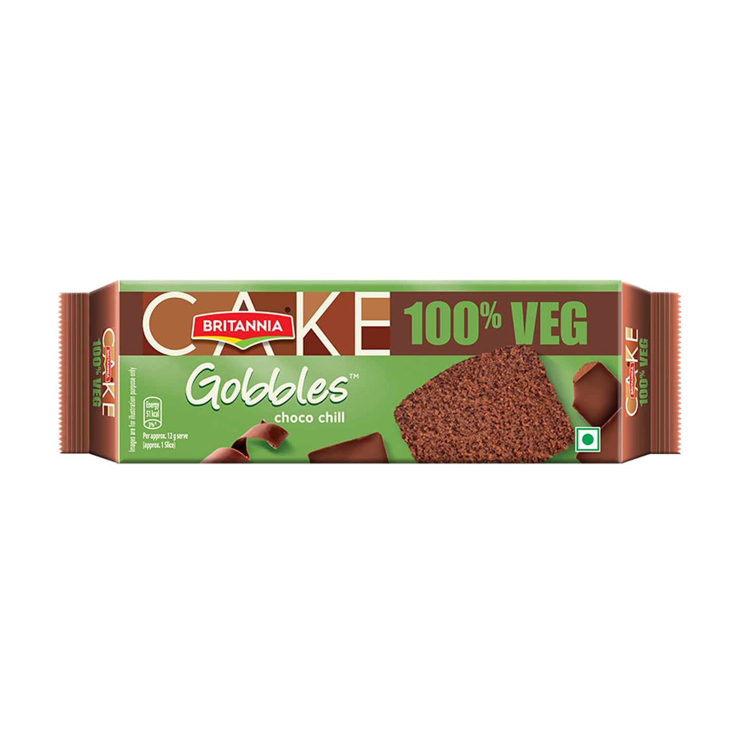 Britannia/ Gobbles Choco Chill Veg Cake(60gm)