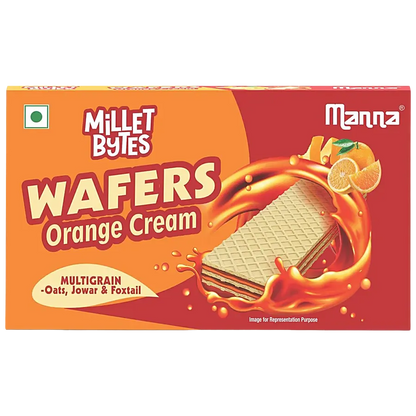Manna/ Multigrain Wafers Orange Cream/ Buy 1 Get 1 Free (75gm x 2)