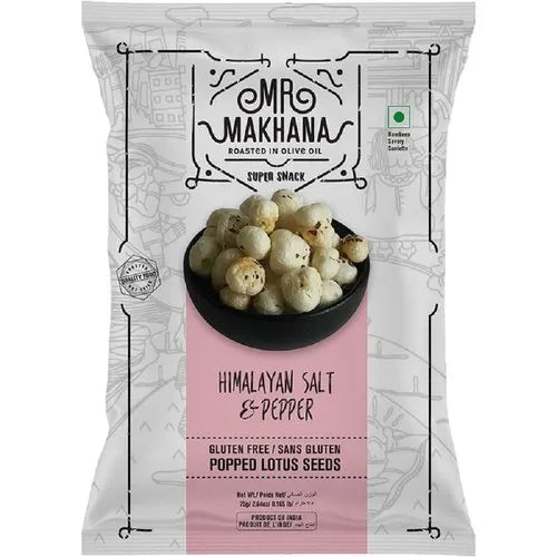 Mr Makhana/Himalayan Salt & Pepper (75gm)