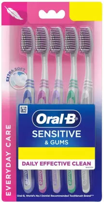 ORAL-B/ SENSITIVE & GUMS/ EVERYDAY CARE/ OFFER PACK (PACK OF 5)