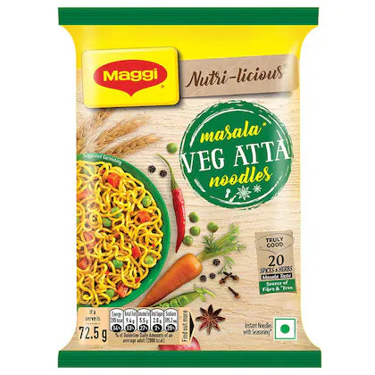 MAGGI NUTRI-LICIOUS VEG ATTA NOODLES(PACK OF 1x72.5gm)