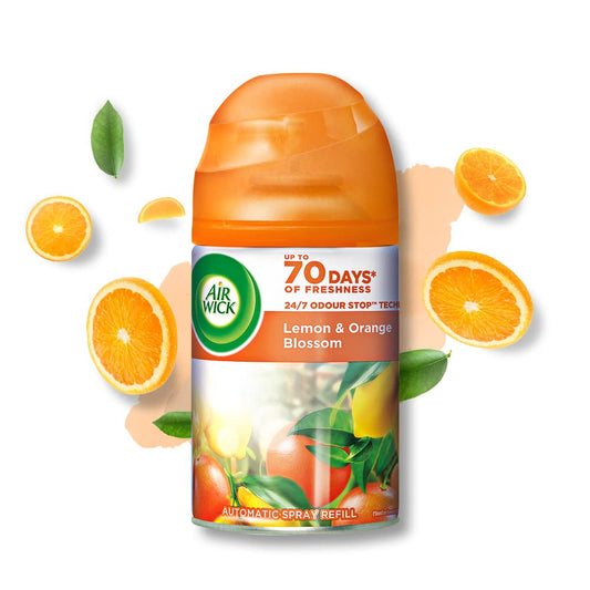 Air Wick/ Automatic Spray Refill/ Lemon & Orange Blossom (250ml).Express and free delivery on groceries by FATTAAK in Jammu area. Order now!