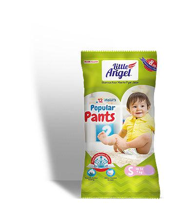 Little Angel/ Popular Pants Diaper/ S- Upto 7kg (10 N)