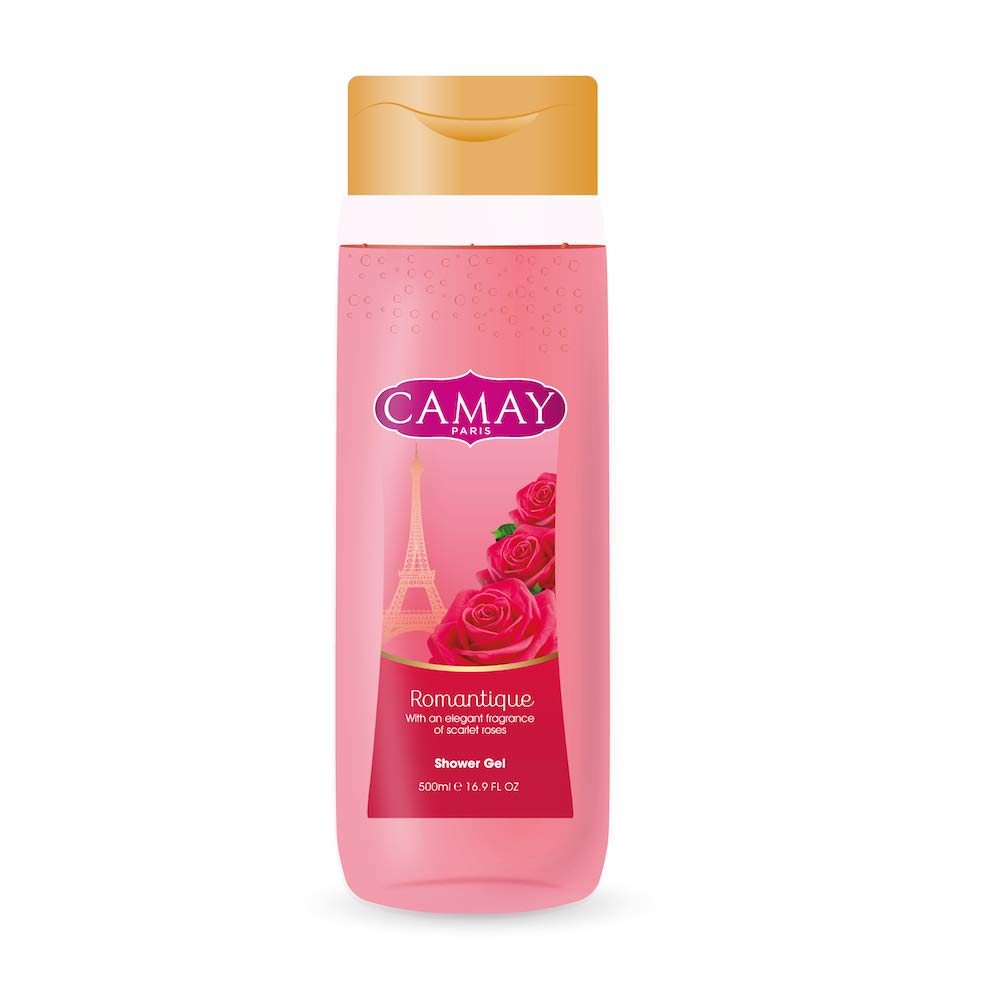 CAMAY PARIS ROMANTIQUE SHOWER GEL(with an elegant fragrance of scarlet roses)(500ml)