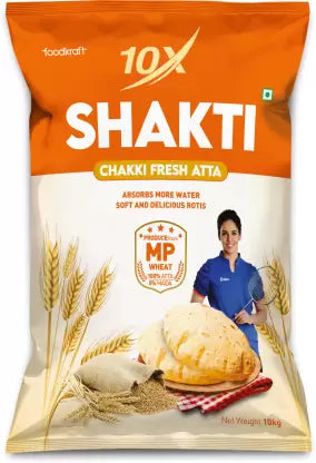 Shakti/ Chakki Fresh Atta/ Produce From MP Wheat (10kg)