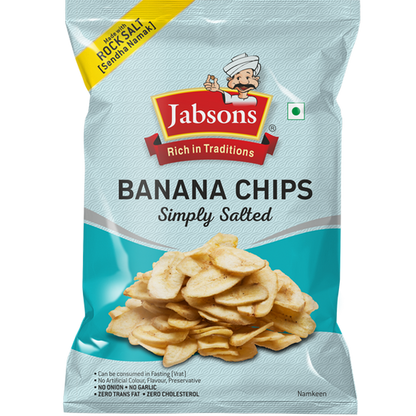 Jabsons/ Banana Chips/ Simply Salted/ Vrat Snack (150gm)