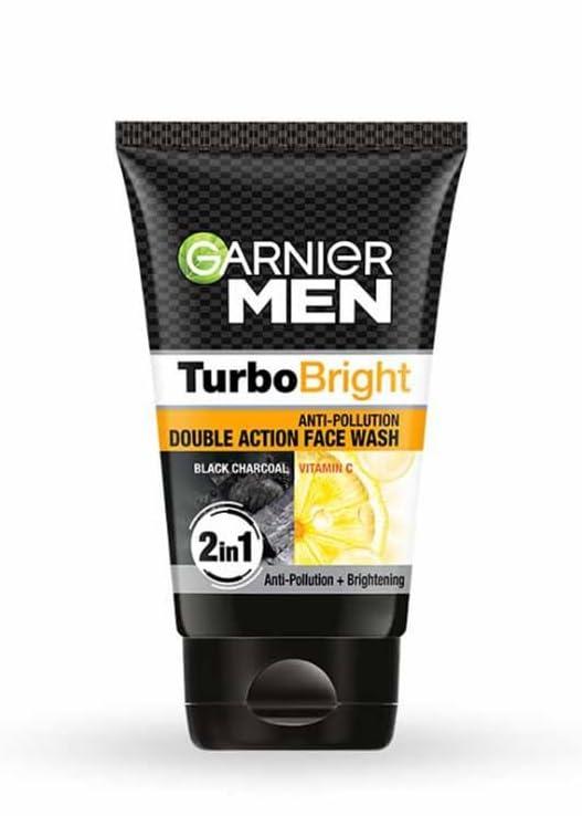 Garnier/ Men Turbo Bright/ Anti-Pollution Double Action Face Wash (50gm)