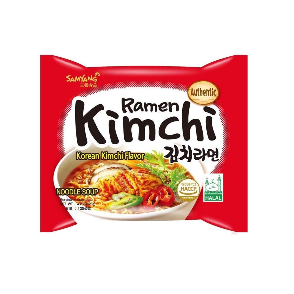 SAMYANG/ VEGETARIAN RAMEN KIMCHI NOODLES/ KOREAN KIMCHI FLAVOUR(120gm)