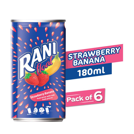 Rani/ Float- Strawberry Banana (180ml) with Real Fruit Chunks