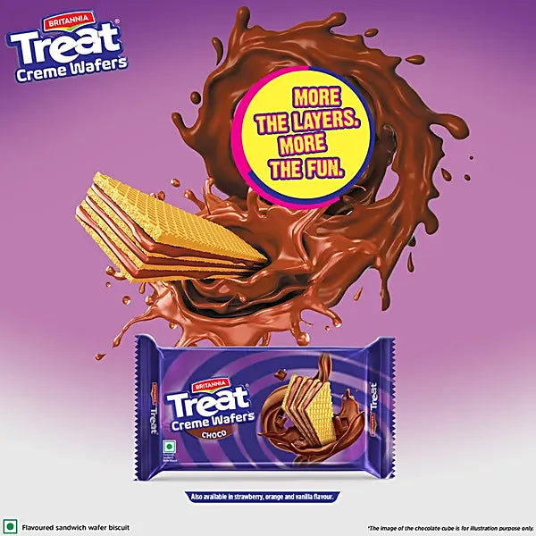 Britannia/ Treat Creme Wafers/ Double Choco (39gm)