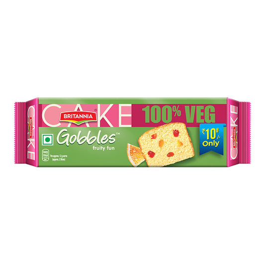 Britannia/ Gobbles Fruity Fun Veg Cake(30gm)