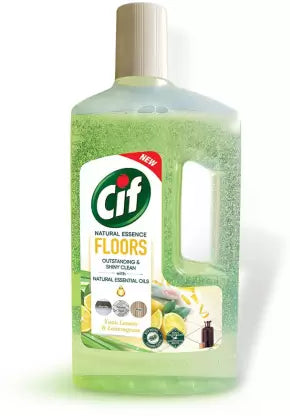 CIF NATURAL ESSENCE FLOOR CLEANERS/ YUSU LEMON &amp;LEMONGRASS WITH NATURAL ESSENTIAL OILS(997ml)