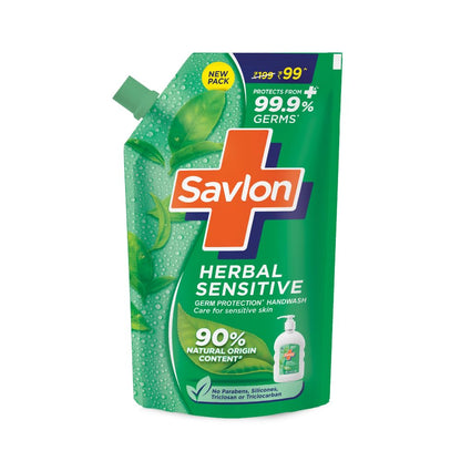 SAVLON/ HERBAL SENSITIVE HANDWASH REFIL(675ml)