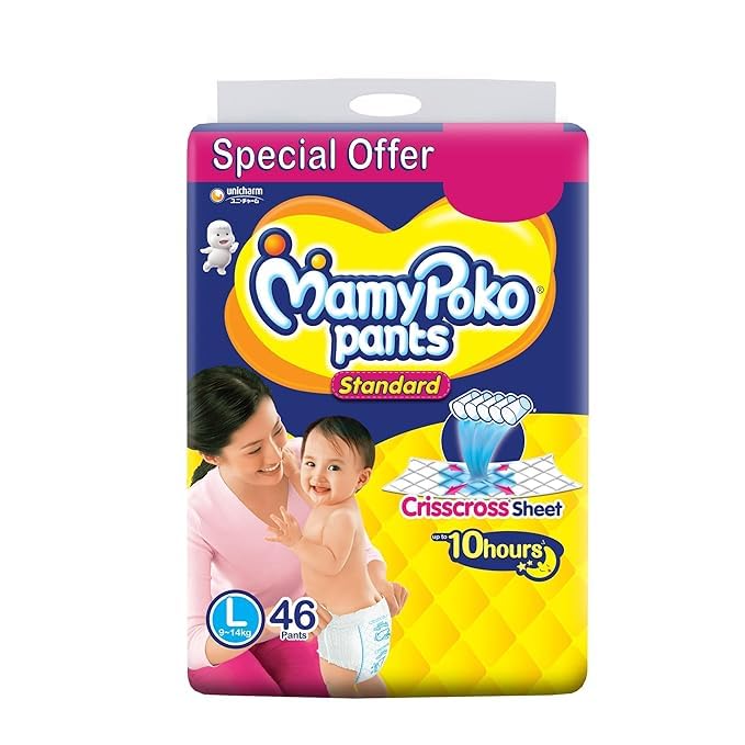 MamyPoko Pants/ Standard Diapers/ L-9-14 kg (46N)