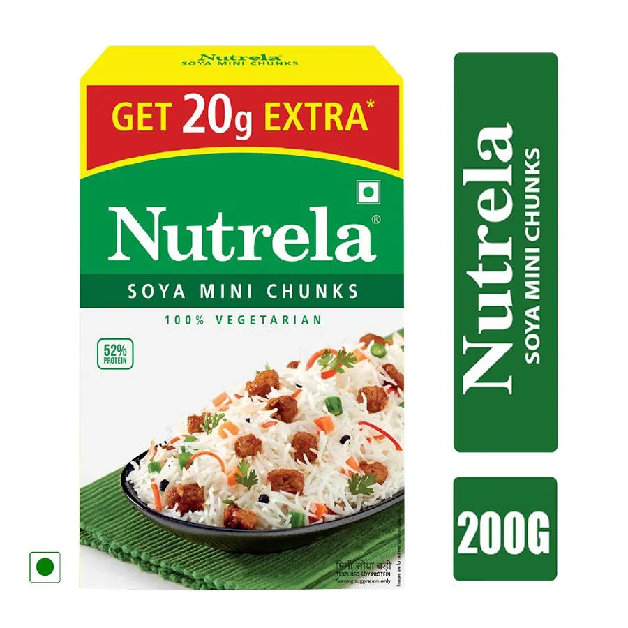 NUTRELA SOYA MINI CHUNKS (200gm + 20gm)